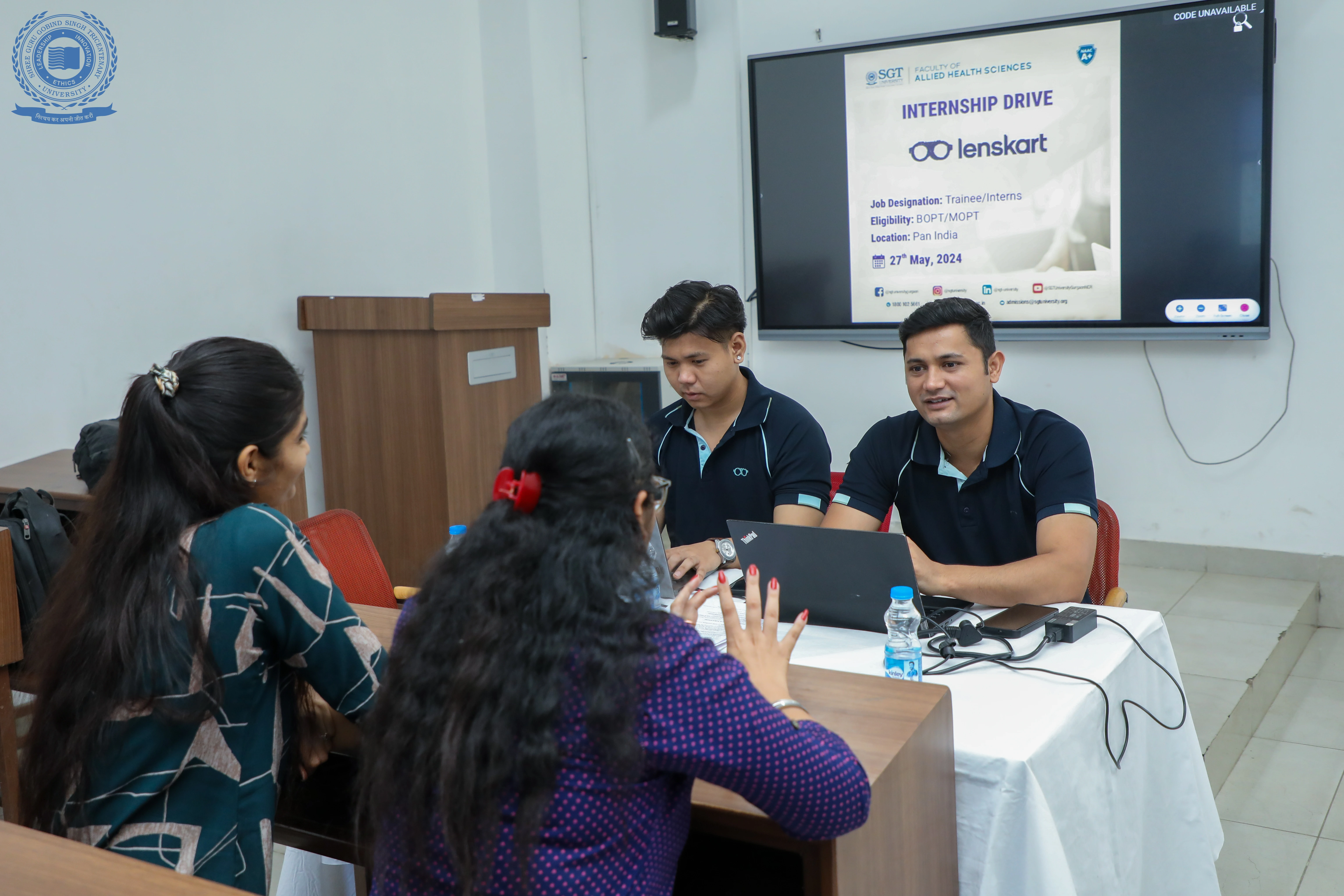 SGT University’s Internship Cum Placement Fair 2025 Empowers Future Healthcare Professionals