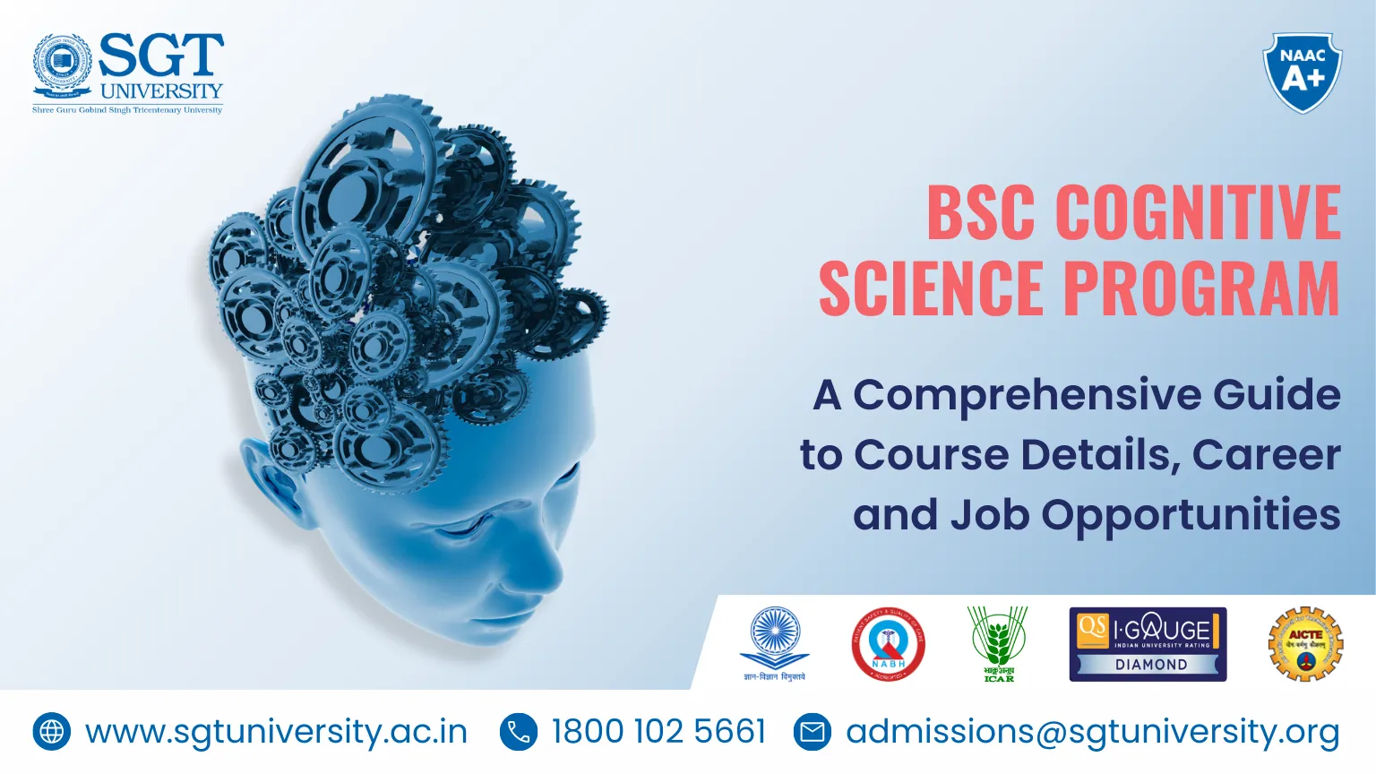 SGT University's BSc Cognitive Science Program: A Comprehensive Guide to Course Details, Career and Job Opportunities