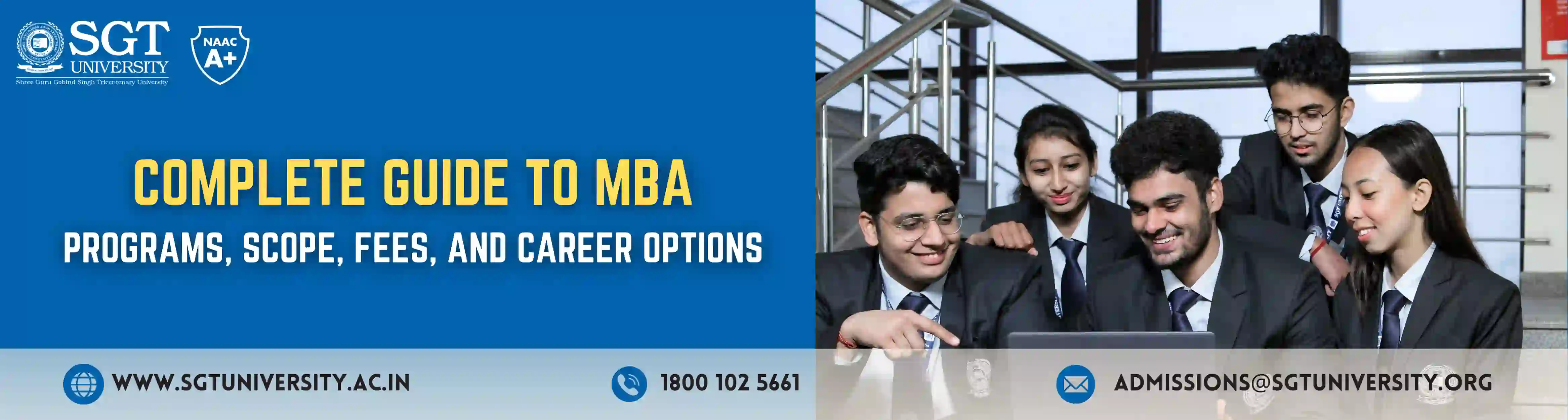 Complete Guide to MBA : Programs, Scope, Fees, and Career Options