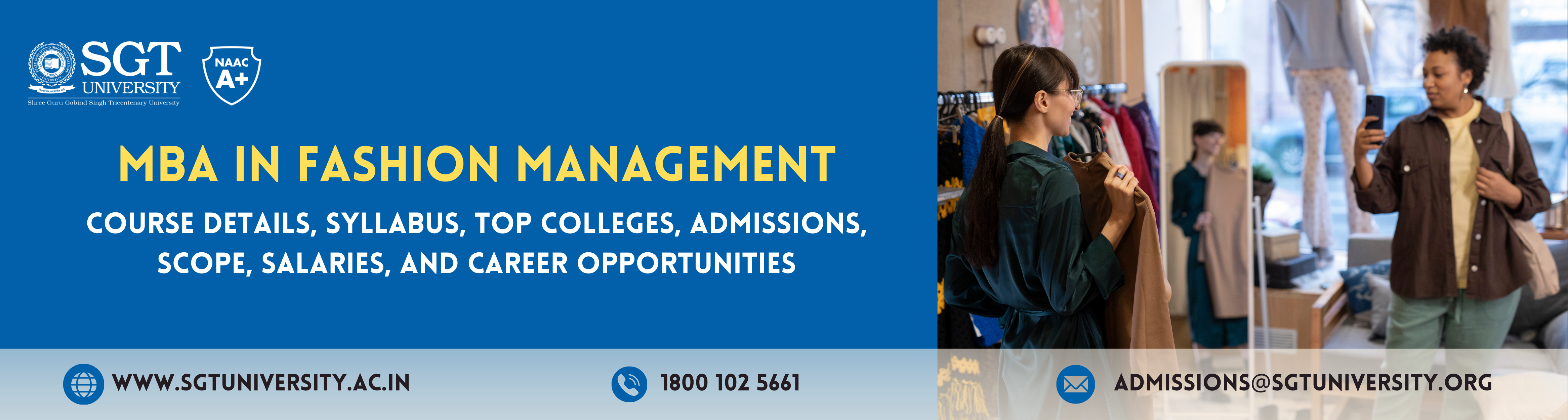 MBA in Fashion Management: Course Details, Syllabus, Top Colleges, Admissions, Scope, Salaries, and Career Opportunities