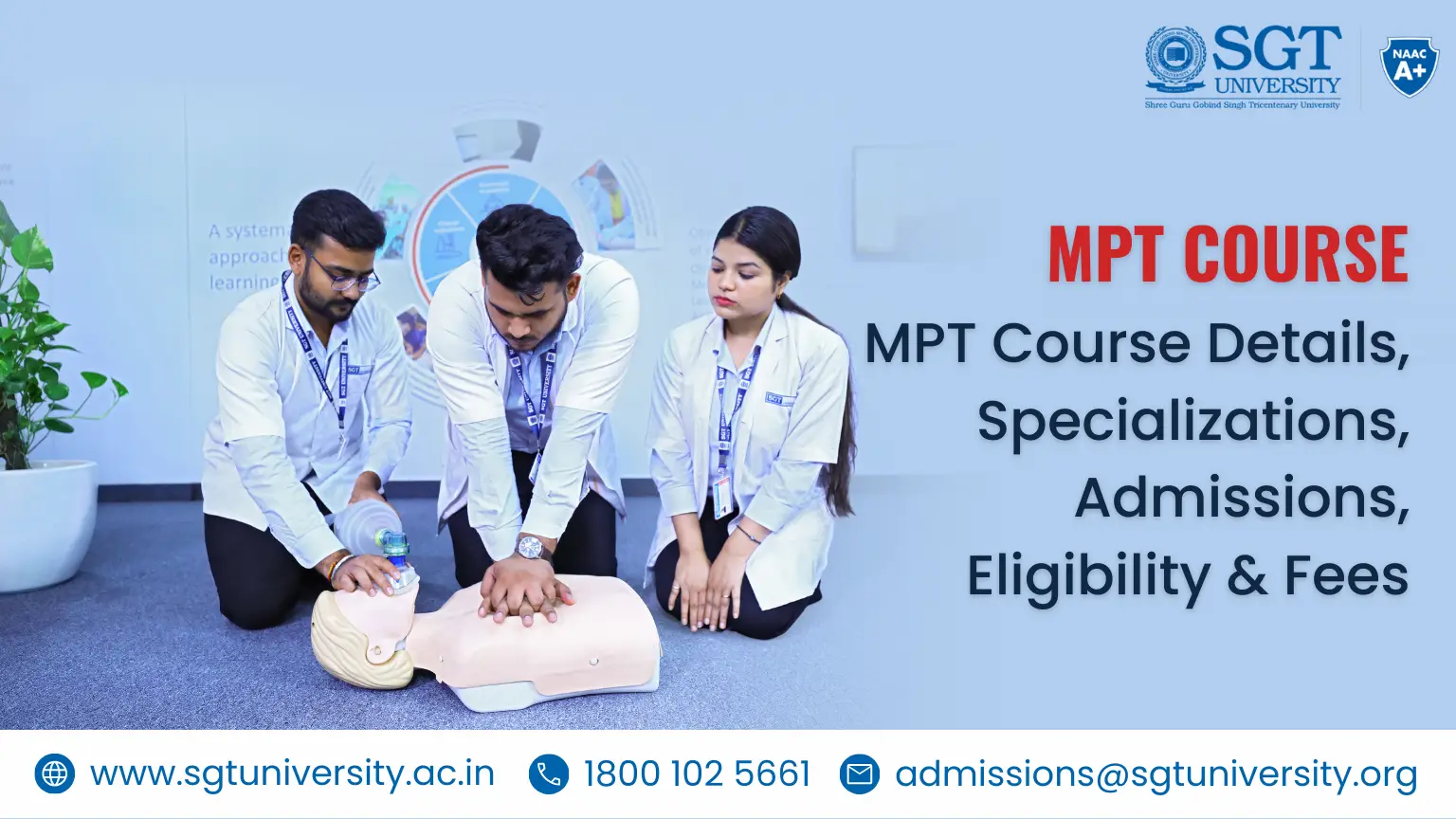 Career in MPT: MPT Course, Specializations, Admissions, Eligibility & Fees