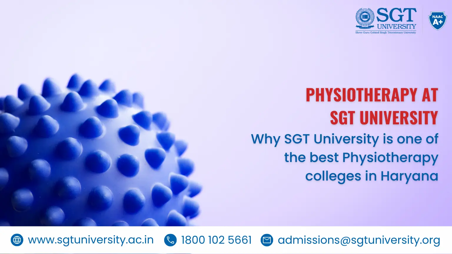 Why SGT University Is One of the Best Physiotherapy Colleges in Haryana