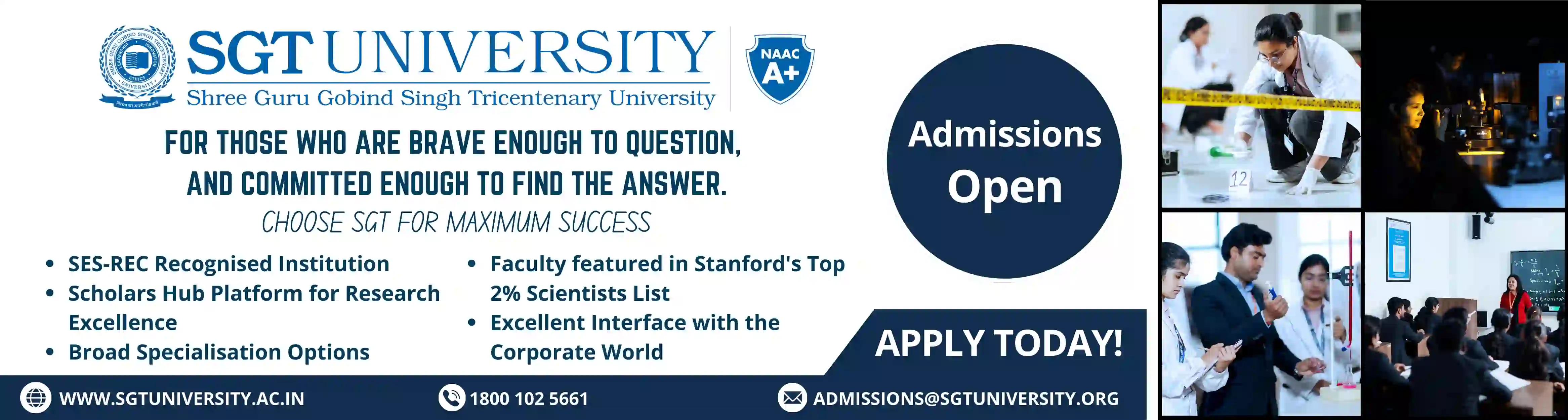 Forensic Science Admission