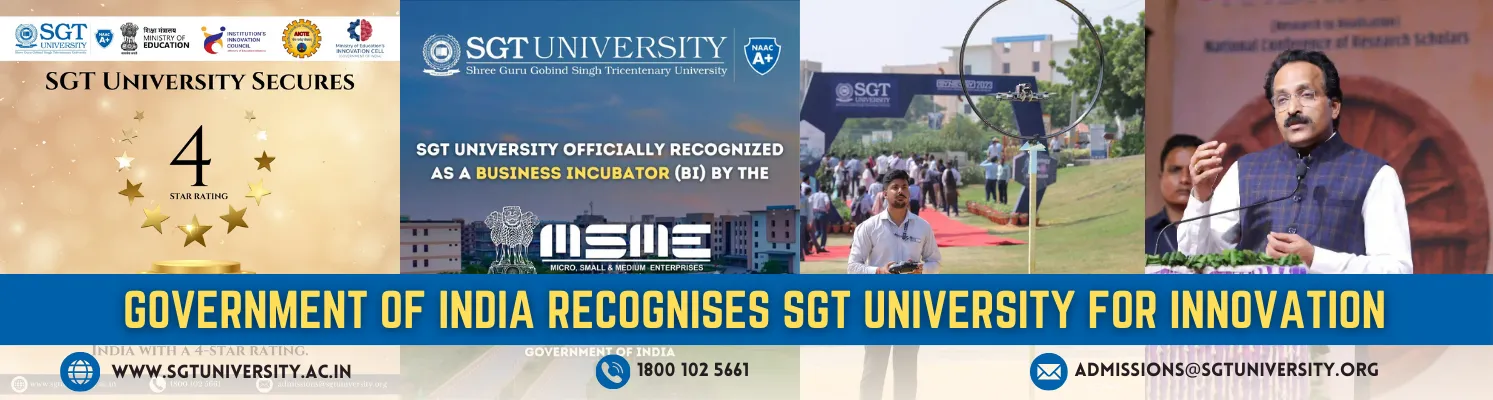 Government-of-india-recognises-sgt-university-for-its-strides-in-innovation
