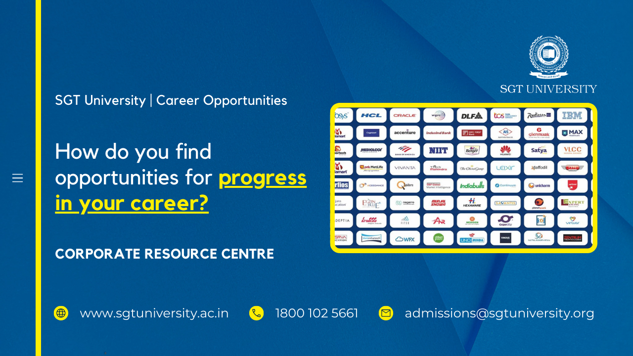 How do you find opportunities for progress in your career?