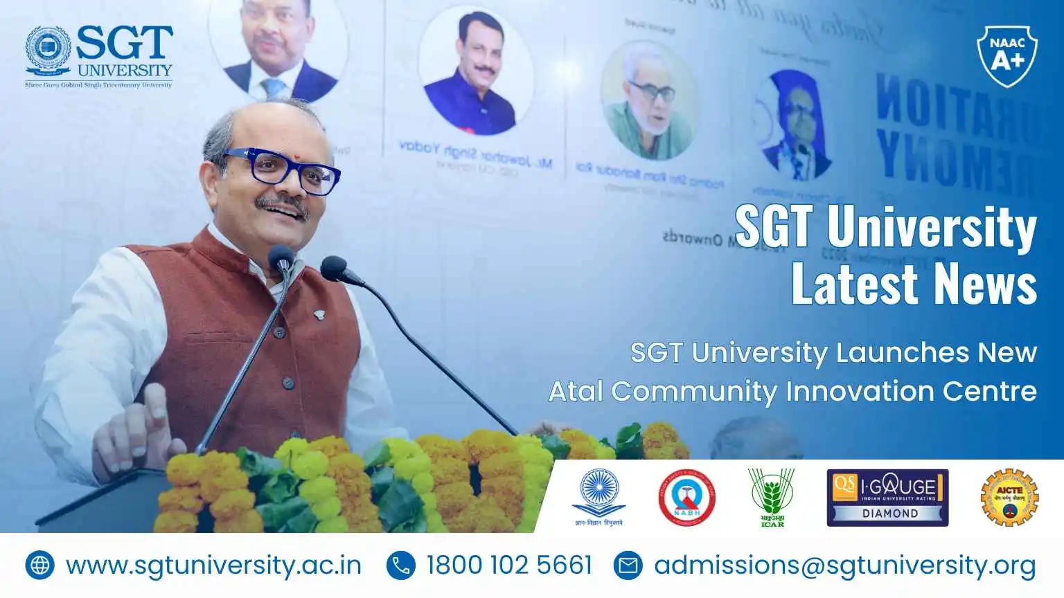 SGT University Launches New Atal Community Innovation Centre