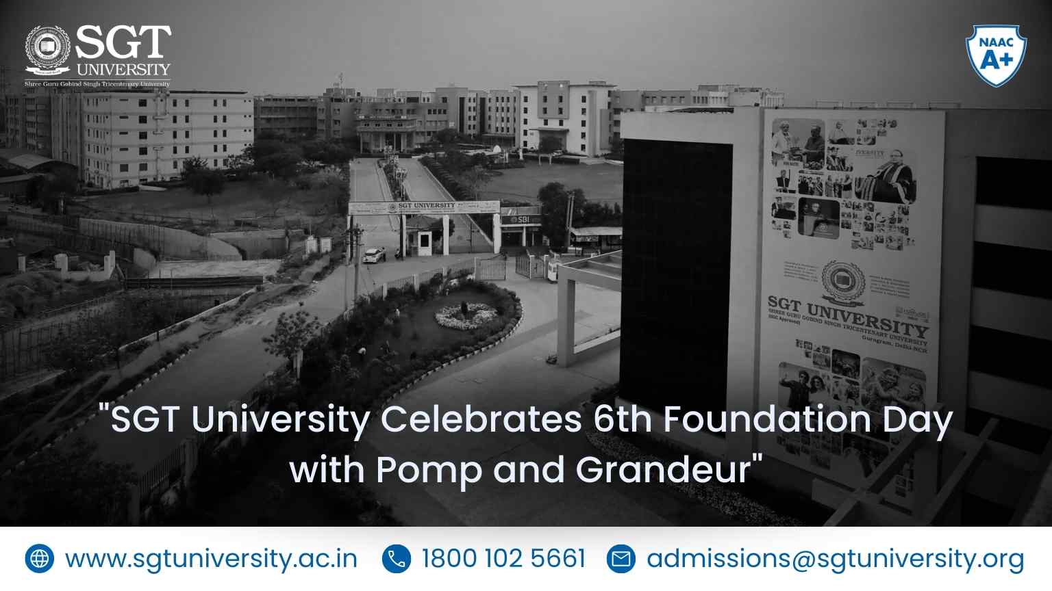 SGT’s Foundation Day Celebrated with Splendour and Show