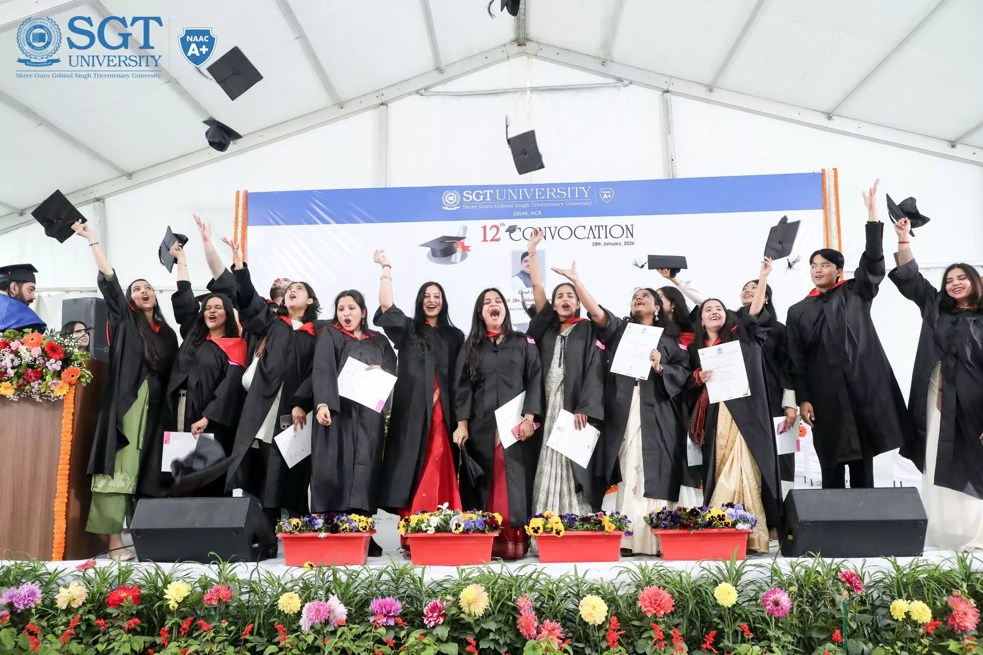 SGT University hosts 12th convocation, celebrating academic excellence
                    and future-ready education