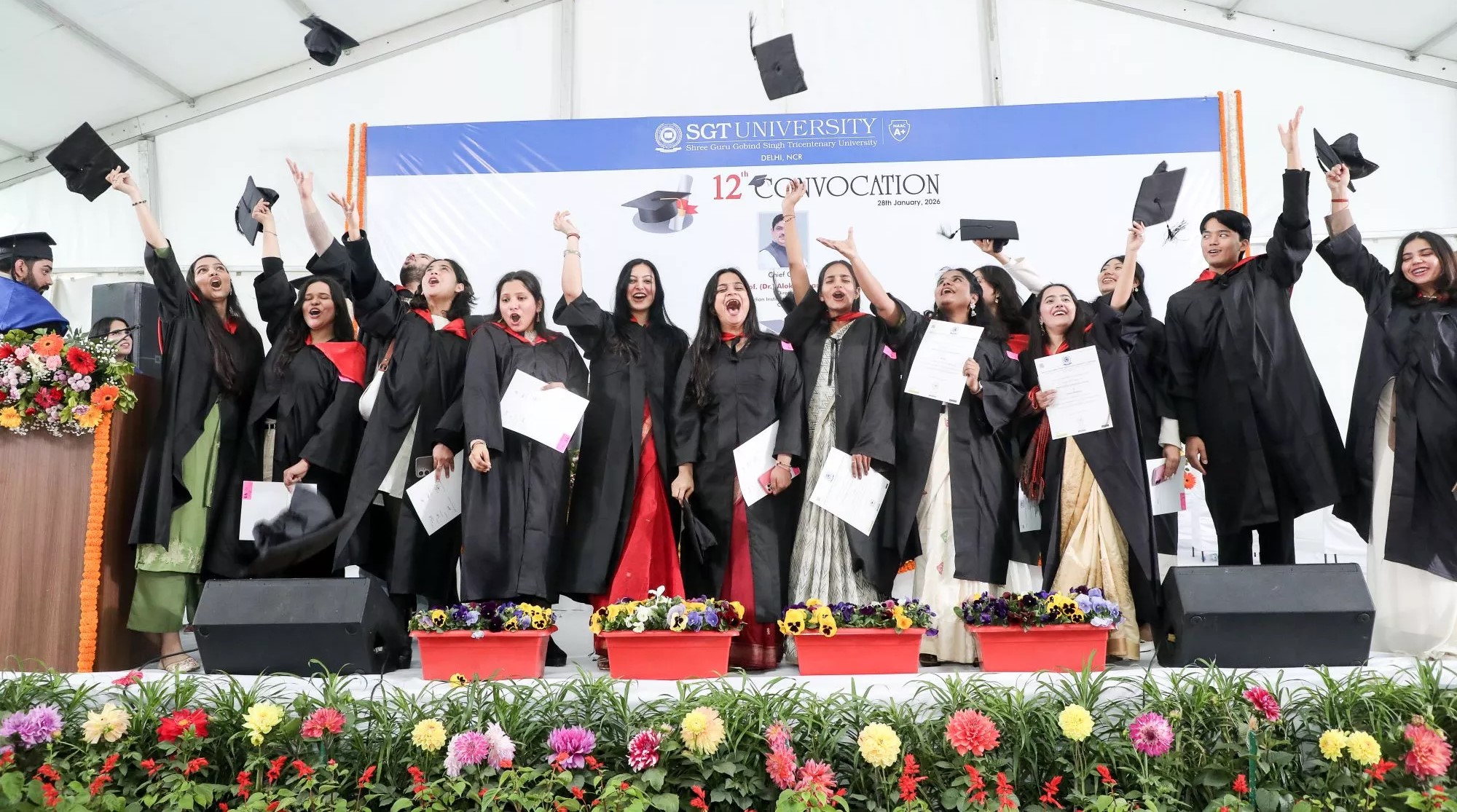 SGT University hosts 12th convocation, celebrating academic excellence
                    and future-ready education