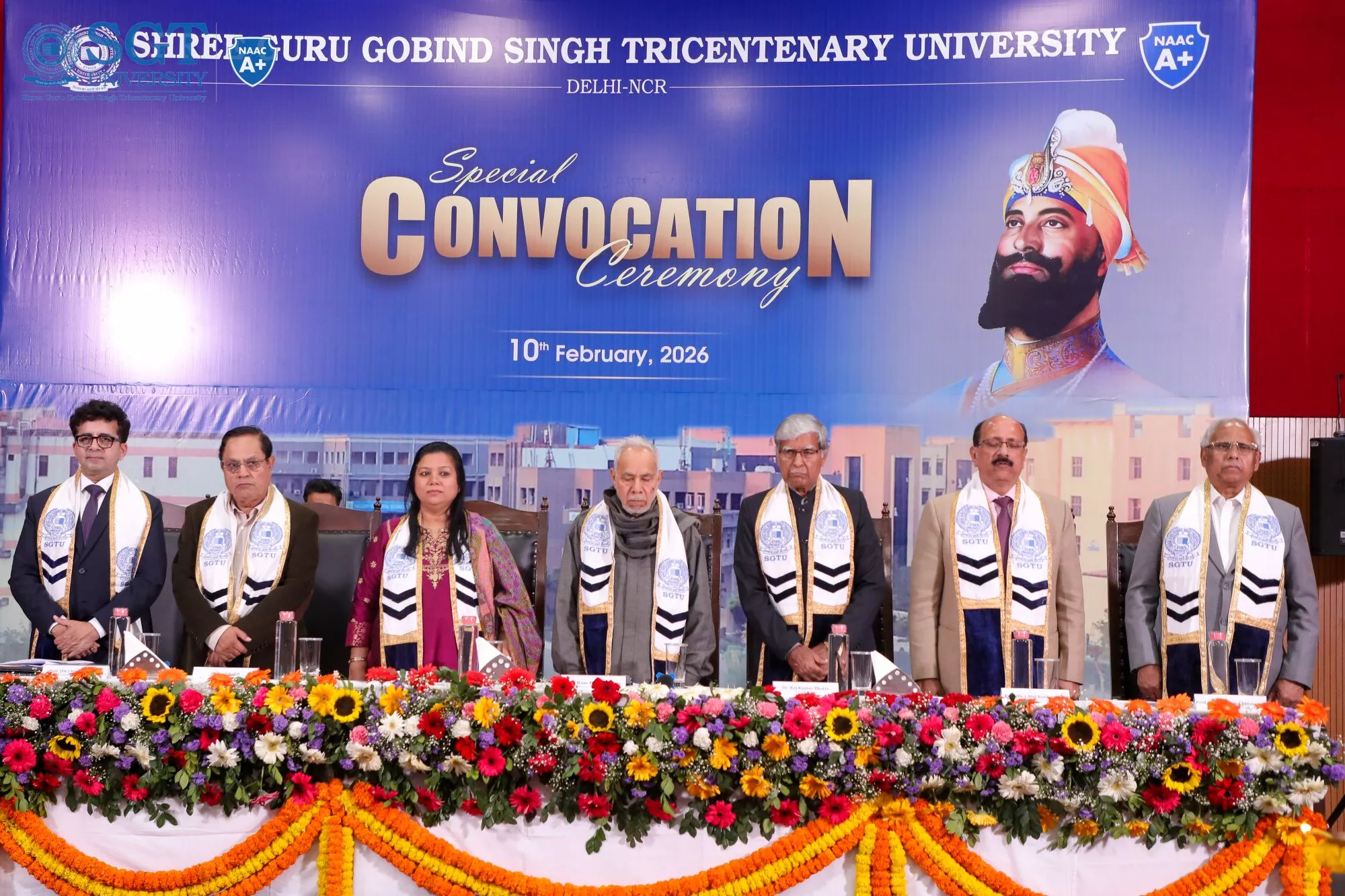 SGT University Holds Special Convocation Ceremony; Confers Honorary Doctorate Degrees on
                            Haryana Health Minister Ms.
                            Aarti Singh Rao and Padma Shri Bimal Kumar Jain