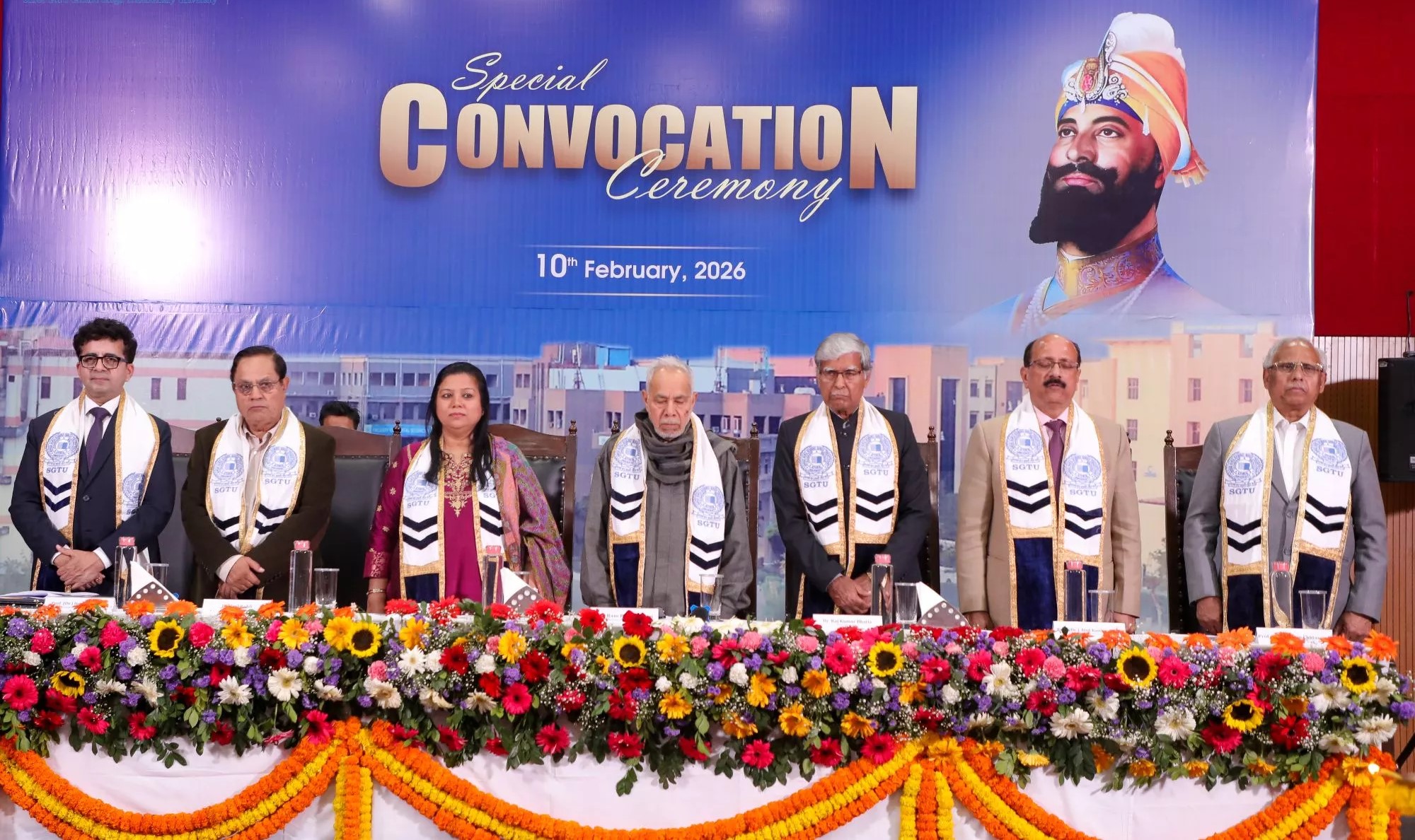 SGT University Holds Special Convocation Ceremony; Confers Honorary Doctorate Degrees on
                            Haryana Health Minister Ms.
                            Aarti Singh Rao and Padma Shri Bimal Kumar Jain