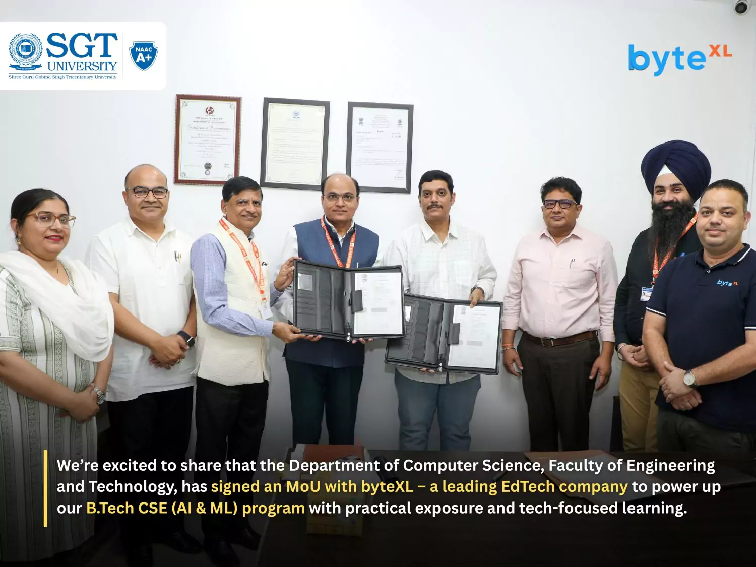 Memorandum of Understanding (MoU) with byteXL 1