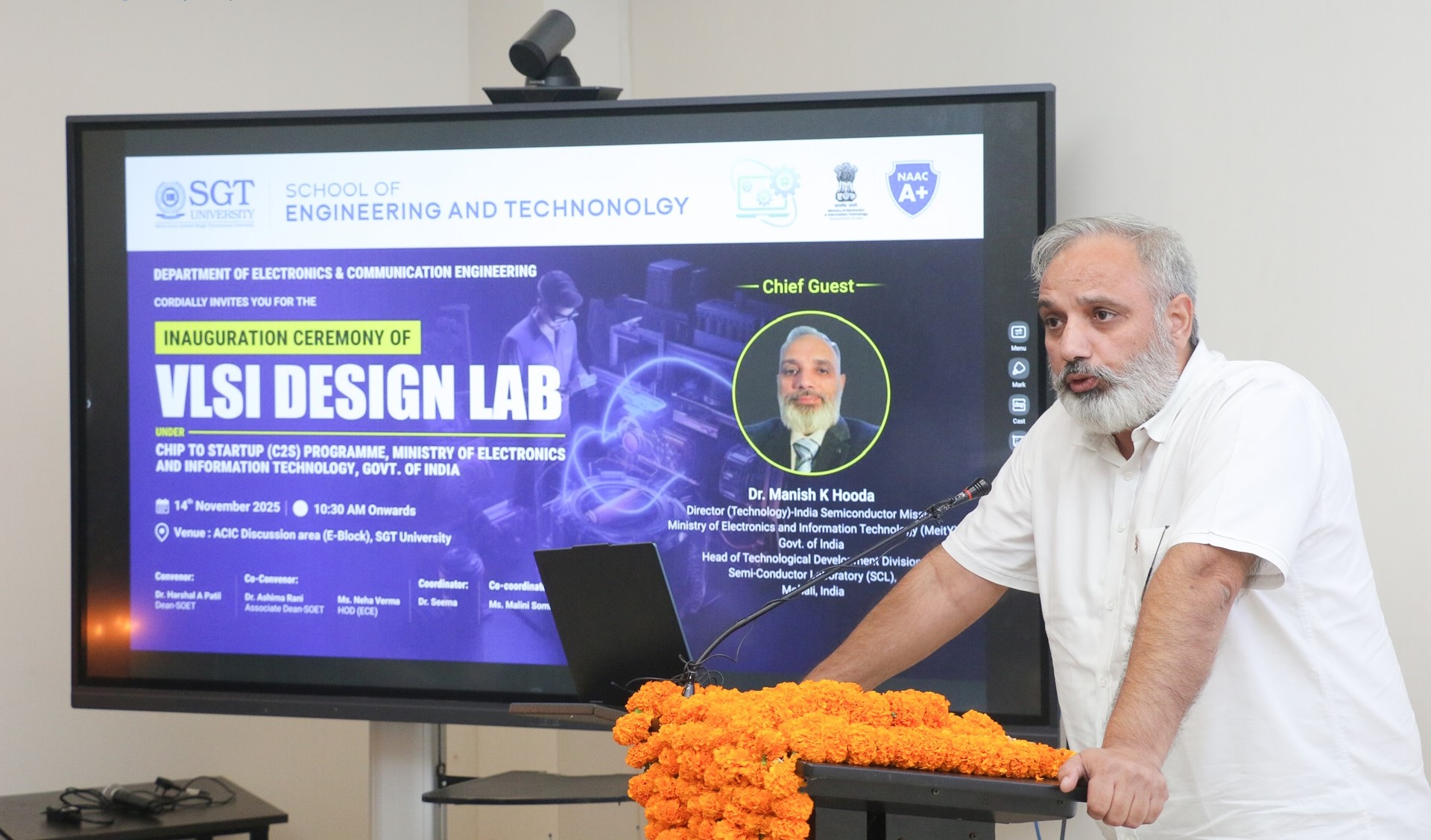 Inauguration of state of the art vlsi design lab at sgt university 1