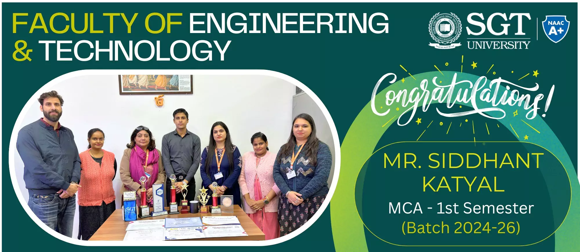 Mr. Siddhant Katyal's Achievements, Patents, and Excellence in Technology | MCA 2024-26 1