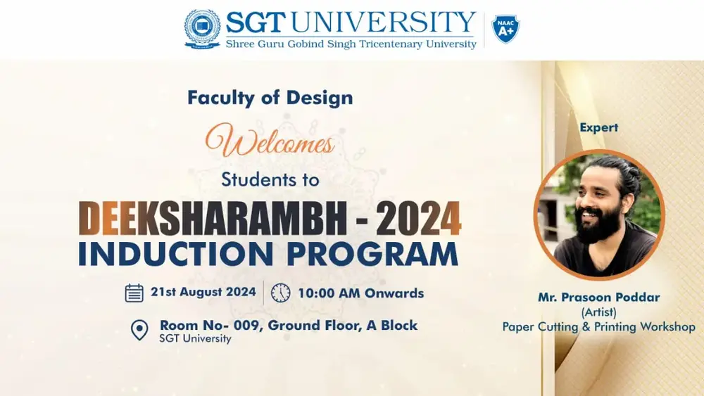 DEEKSHARAMBH 2024: School of Design Welcomes New Batch with Exciting Induction Program 1
