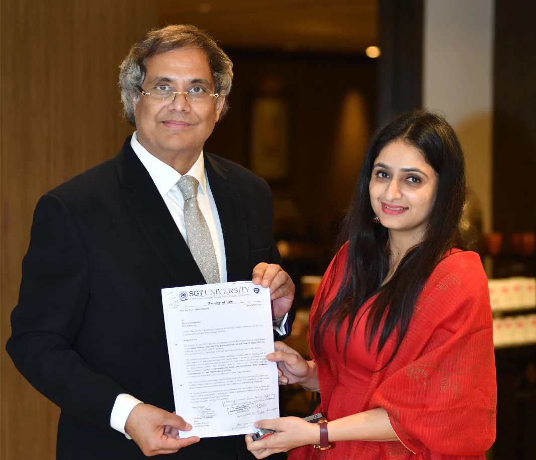 SGT University Establishes Sudhir Mishra Centre for ESG, Environmental Law & Climate Change 1