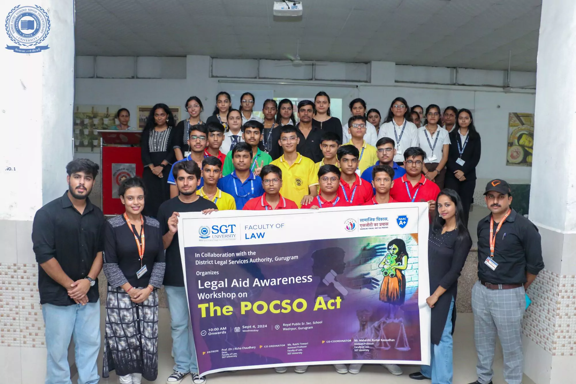 SGT University Law Students Lead POCSO Awareness Session at Local School 1