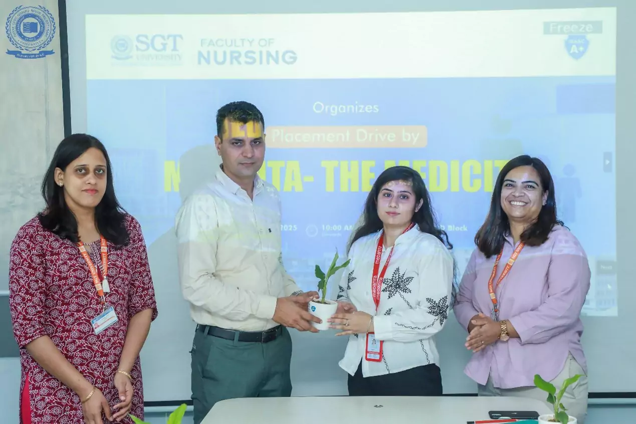 Campus Placement Drive with Medanta – The Medicity Faculty of Nursing, SGT University 1